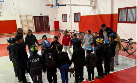 افتتاح دورة ركوب الدرجات الهوائية لاصحاب الهمم العالية لاول مره في المركز الجماهيري رهط